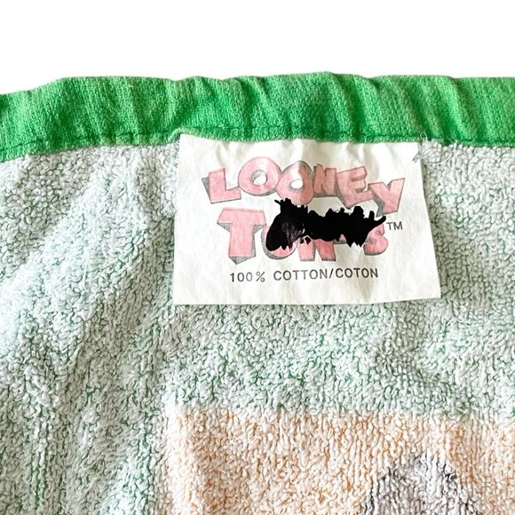 Vintage Looney Tunes Roadrunner And Wile E Coyote Beach Towel - Picture 6 of 8